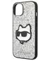 Karl Lagerfeld case for iPhone 14 Plus 6,7&quot; KLHCP14MG2CPS silver hardcase Glitter Choupette Patch 3666339099442