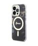 Guess case for iPhone 14 Pro 6,1&quot; GUHMP14LHTMRSK black hard case Golden Marble MagSafe 3666339115777