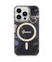 Guess case for iPhone 14 Pro 6,1&quot; GUHMP14LHTMRSK black hard case Golden Marble MagSafe 3666339115777