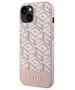 Guess case for iPhone 14 Plus 6,7&quot; GUHMP14MHGCFSEP pink hard case GCube Stripes MagSafe 3666339112516