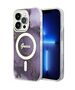 Guess case for iPhone 14 Pro Max 6,7&quot; GUHMP14XHTMRSU purple hard case Golden Marble MagSafe 3666339115869