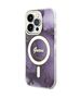 Guess case for iPhone 14 Pro Max 6,7&quot; GUHMP14XHTMRSU purple hard case Golden Marble MagSafe 3666339115869