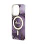 Guess case for iPhone 14 Pro Max 6,7&quot; GUHMP14XHTMRSU purple hard case Golden Marble MagSafe 3666339115869