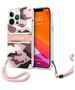 Guess case for iPhone 13 Pro / 13 6,1&quot; GUHCP13LKCABPI pink hard case Camo Strap Collection 3666339023171