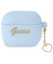 Guess case for Airpods 3 GUA3LSCHSB blue Silicone Heart Charm 3666339039059