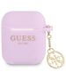 Guess case for Airpods / Airpods 2 GUA2LSC4EU purple Logo 4G Charm 3666339039271