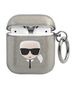 Karl Lagerfeld case for Airpods 1/2 KLA2UKHGK cover black Glitter Karl`s Head 3666339030254