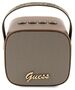 Guess Bluetooth speaker GUWSB2P4SMW Speaker brown 4G Leather Script Logo with Strap 3666339170196