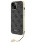 Guess case for iPhone 15 Plus 6.7 GUHCP15SGF4GGR gray hardcase 4G Charms Collection 3666339171667