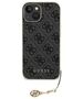 Guess case for iPhone 15 Plus 6.7 GUHCP15SGF4GGR gray hardcase 4G Charms Collection 3666339171667