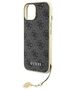 Guess case for iPhone 15 Plus 6.7 GUHCP15SGF4GGR gray hardcase 4G Charms Collection 3666339171667