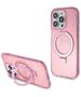 Guess case for iPhone 15 Pro 6,1&quot; GUHMP15LHRSGSP pink HC RING STAND MAGSAFE SCRIPT LOGO GLITTER 3666339156480