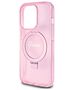 Guess case for iPhone 15 Pro 6,1&quot; GUHMP15LHRSGSP pink HC RING STAND MAGSAFE SCRIPT LOGO GLITTER 3666339156480