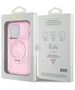 Guess case for iPhone 15 Pro 6,1&quot; GUHMP15LHRSGSP pink HC RING STAND MAGSAFE SCRIPT LOGO GLITTER 3666339156480