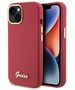 Guess case for iPhone 15 6,1&quot; GUHCP15SSMBSLM magenta HC SILICONE SCRIPT METAL LOGO & FRAME 3666339149048