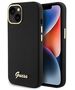 Guess case for iPhone 15 6,1&quot; GUHCP15SSMBSLK black HC SILICONE SCRIPT METAL LOGO & FRAME 3666339149321