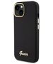 Guess case for iPhone 15 6,1&quot; GUHCP15SSMBSLK black HC SILICONE SCRIPT METAL LOGO & FRAME 3666339149321