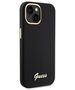 Guess case for iPhone 15 6,1&quot; GUHCP15SSMBSLK black HC SILICONE SCRIPT METAL LOGO & FRAME 3666339149321