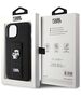 Karl Lagerfeld case for iPhone 15 Plus 6,7&quot; KLHCP15MGSAKCPK black HC GRIPSTAND SAFFIANO KC PINS 3666339206888