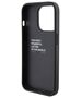 BMW case for iPhone 15 Pro 6,1&quot; black BMHCP15LGSPCCK M HC GRIP STAND PU SMOOTH AND CARBON BLACK 3666339204464