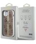 Guess case for iPhone 15 Plus 6,7&quot; GUHCP15MH4PSEGW brown HC IML 4G GOLD STRIPE 3666339222833