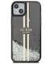 Guess case for iPhone 15 6,1&quot; GUHCP15SLFCSEGK black HC LIQ. GLITTER GOLD STRIPES 3666339223526