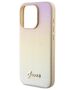 Guess case for iPhone 14 Pro 6,1&quot; GUHCP14LPSAIRSD gold HC PU SAFFIANO IRIDESCENT SCRIPT 3666339225049