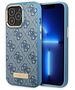 Guess case for iPhone 14 Pro 6,1&quot; GUHMP14LU4GPRB blue hard case 4G Logo Plate MagSafe 3666339070007