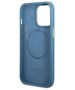 Guess case for iPhone 14 Pro 6,1&quot; GUHMP14LU4GPRB blue hard case 4G Logo Plate MagSafe 3666339070007