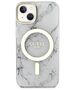 Guess case for iPhone 14 Plus 6,7&quot; GUHMP14MPCUMAH white hard case Marble MagSafe 3666339127275