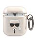 Karl Lagerfeld case for Airpods 1/2 KLA2UKHGD cover gold Glitter Karl`s Head 3666339030346