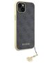 Guess case for iPhone 15 Plus 6.7&quot; GUHCP15MGF4GGR gray hardcase 4G Charms Collection 3666339171674