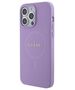 Guess case for iPhone 15 Pro 6.1&quot; GUHMP15LPSAHMCU purple hardcase Saffiano MagSafe 3666339155926