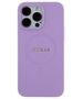 Guess case for iPhone 15 Pro 6.1&quot; GUHMP15LPSAHMCU purple hardcase Saffiano MagSafe 3666339155926