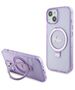 Guess case for iPhone 15 Plus 6,7&quot; GUHMP15MHRSGSU purple HC RING STAND MAGSAFE SCRIPT LOGO GLITTER 3666339156756