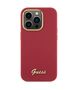 Guess case for iPhone 15 Pro Max 6,7&quot; GUHCP15XSMBSLM magenta HC SILICONE SCRIPT METAL LOGO & FRAME 3666339149079