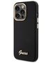 Guess case for iPhone 15 Pro Max 6,7&quot; GUHCP15XSMBSLK black HC SILICONE SCRIPT METAL LOGO & FRAME 3666339149352