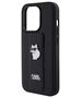 Karl Lagerfeld case for iPhone 15 Pro 6,1&quot; KLHCP15LGSACHPK black GRIPSTAND SAFFIANO CHOUPETTE PINS 3666339207458