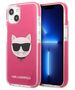 Karl Lagerfeld case for iPhone 13 KLHCP13MTPECPI fuchsia hard case Iconic Choupette Head 3666339048532