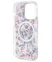 Guess case for iPhone 14 Pro 6,1&quot; GUHMP14LHCFWSP pink hardcase Magsafe IML Flower 3666339115579