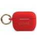 Guess case for Airpods Pro GUACAPSILGLRE red Silicone Glitter 3700740493656