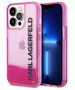 Karl Lagerfeld case for iPhone 14 Pro Max 6,7&quot; KLHCP14XLCKVF pink HC Liquid Glitter Elong 3666339091613