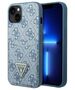 Guess case for iPhone 13 Pro Max 6,7&quot; GUHCP13XP4TPB blue hardcase 4G Triangle Logo Cardslot 3666339047795