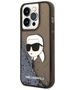 Karl Lagerfeld case for iPhone 14 Pro Max 6,7&quot; KLHCP14XLNKHCK black hardcase Glitter Karl Head 3666339086831