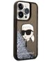 Karl Lagerfeld case for iPhone 14 Pro Max 6,7&quot; KLHCP14XLNKHCK black hardcase Glitter Karl Head 3666339086831