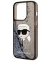 Karl Lagerfeld case for iPhone 14 Pro Max 6,7&quot; KLHCP14XLNKHCK black hardcase Glitter Karl Head 3666339086831