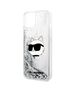 Karl Lagerfeld case for iPhone 14 Plus 6,7&quot; KLHCP14MLNCHCS silver hardcase Glitter Choupette Head 3666339086930