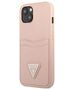 Guess case for IPhone 13 6,1&quot; GUHCP13MPSATPP hard case pink Saffiano Double Card Triangle 3666339048136