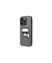 Karl Lagerfeld case for iPhone 14 Pro 6,1&quot; KLHCP14LSAPKHG silver PU Saffiano case with Karl Head Patch 3666339077099