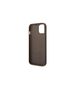 Guess case for iPhone 14 Pro Max 6,7&quot; GUHCP14XG4GLBR brown PC/TPU 4G PU case with Bottom Stripe Metal Logo 3666339088538